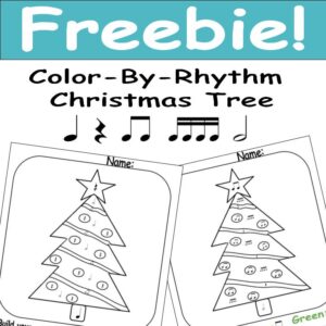 Christmas Color-By-Rhythm FREEBIE!